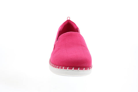 Clarks Step Glow Slip 26141495 Womens Pink Wide Lifestyle Sneakers Shoes