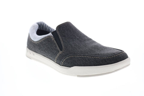Clarks Step Isle Slip 26141502 Mens Black Canvas Lifestyle Sneakers Shoes