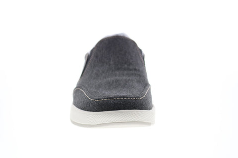Clarks Step Isle Slip 26141502 Mens Black Canvas Lifestyle Sneakers Shoes