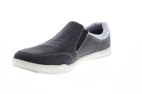 Clarks Step Isle Slip 26141502 Mens Black Canvas Lifestyle Sneakers Shoes