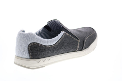 Clarks Step Isle Slip 26141502 Mens Black Canvas Lifestyle Sneakers Shoes