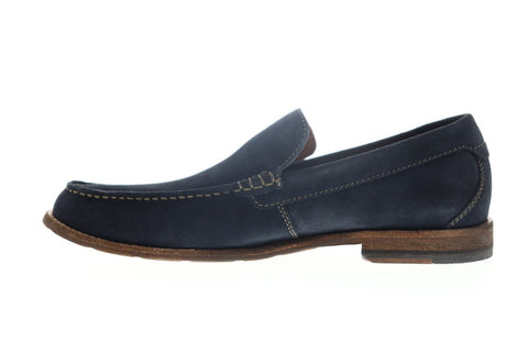 Clarks Pace Barnes 26141547 Mens Blue Suede Casual Slip On Loafers Shoes