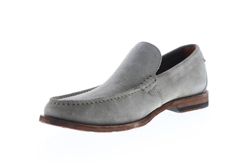 Clarks Pace Barnes 26141548 Mens Gray Suede Casual Slip On Loafers Shoes