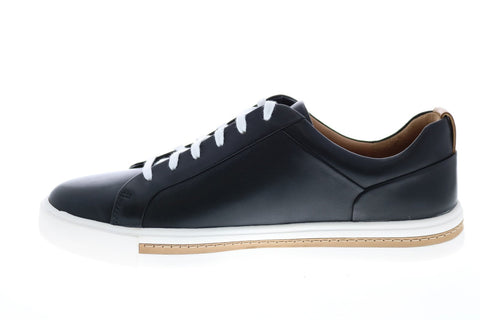 Clarks Un Maui Lace 26141642 Womens Black Leather Lifestyle Sneakers Shoes