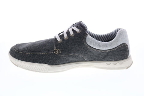 Clarks Step Isle Lace 26141653 Mens Black Canvas Lifestyle Sneakers Shoes