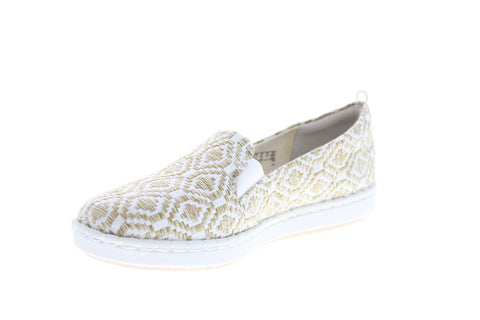 Clarks Step Glow Slip 26141780 Womens Brown Canvas Lifestyle Sneakers Shoes