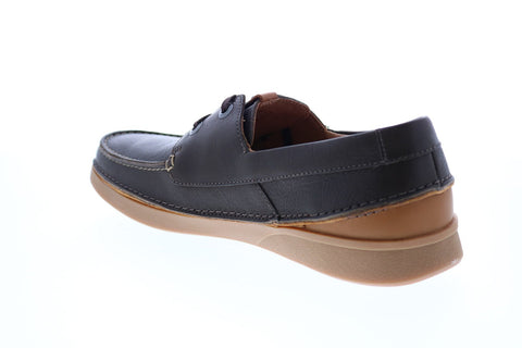 Clarks Oakland Sun 26141962 Mens Brown Leather Loafers & Slip Ons Boat Shoes