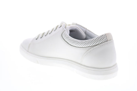 Clarks Landry Vibe 26142175 Mens White Leather Lifestyle Sneakers Shoes