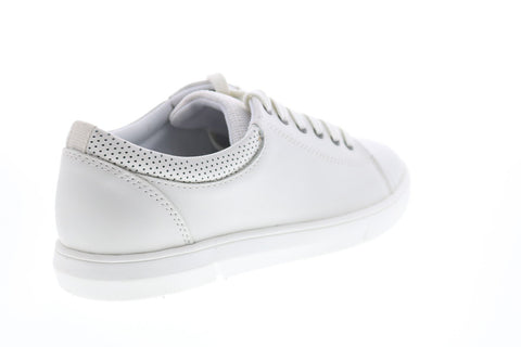 Clarks Landry Vibe 26142175 Mens White Leather Lifestyle Sneakers Shoes