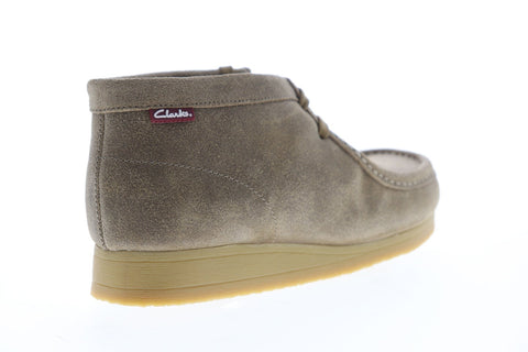 Clarks Stinson Hi 26142381 Mens Gray Suede Lace Up Chukkas Boots Shoes