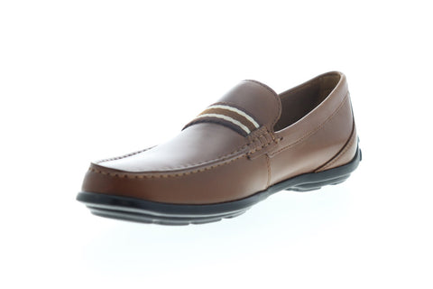 Bostonian Grafton Driver 26142584 Mens Brown Leather Casual Slip On Loafers Shoes