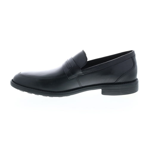 Clarks Birkett Way 26142695 Mens Black Loafers & Slip Ons Penny Shoes