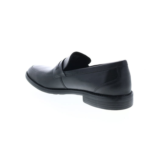Clarks Birkett Way 26142695 Mens Black Loafers & Slip Ons Penny Shoes