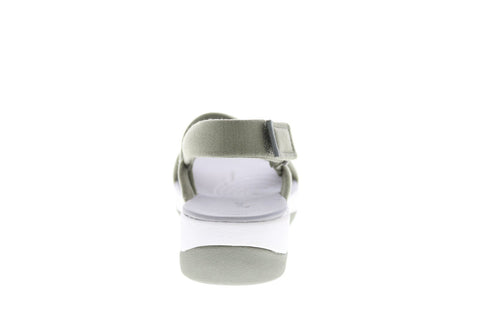 Clarks Arla Belle 26143192 Womens Green Wide Slingback Sandals Shoes