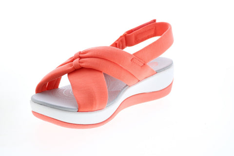 Clarks Arla Belle 26143194 Womens Pink Canvas Slingback Sandals Shoes