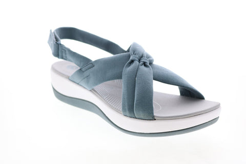 Clarks Arla Belle 26143196 Womens Blue Gray Slingback Sandals Shoes