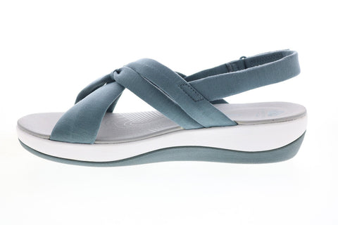 Clarks Arla Belle 26143196 Womens Blue Gray Slingback Sandals Shoes