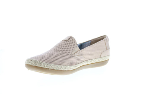 Clarks Danelly Iris 26143220 Womens Beige Leather Flats Loafer Shoes