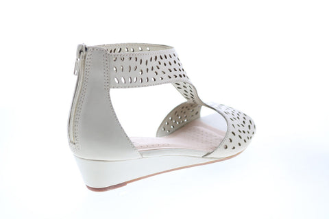 Clarks Abigail Ruby 26143224 Womens Beige Leather Slingback Sandals Shoes
