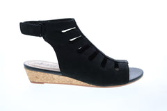 Clarks Abigail Sing 26143225 Womens Black Nubuck Slingback Sandals Shoes