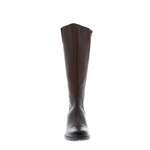 Clarks Hollis Moon 26143938 Womens Brown Leather Zipper Knee High Boots