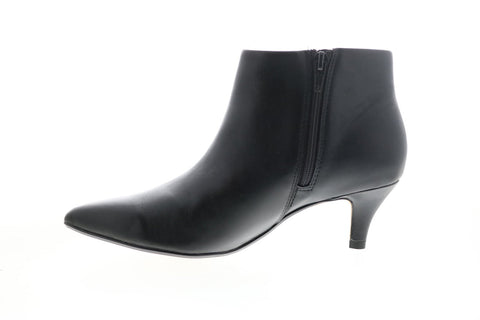 Clarks Linvale Sea 26143924 Womens Black Leather Ankle & Booties Boots