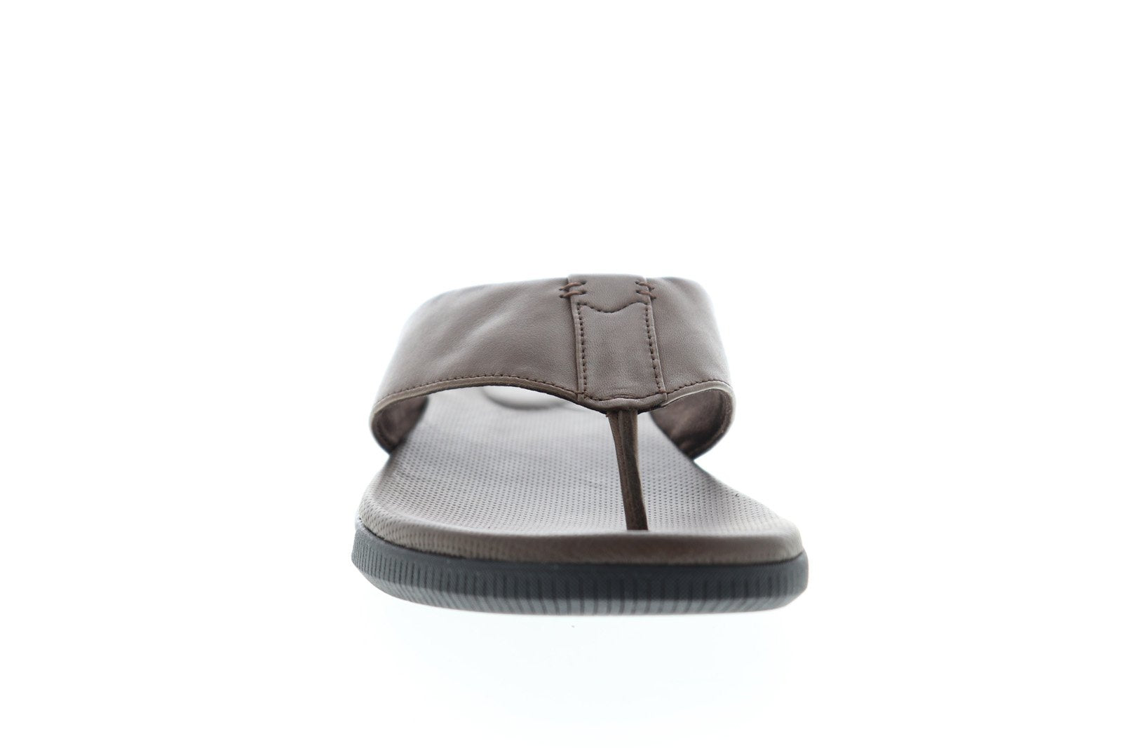 Clarks Vine Oak 26143992 Mens Brown Leather Flip-Flops  display picture 3