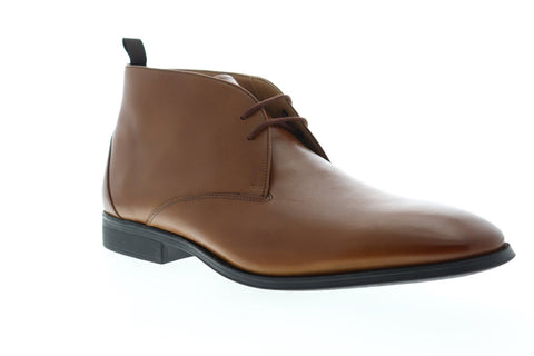 Clarks Gilman Mid 26144055 Mens Brown Leather Chukkas Lace Up Boots Shoes