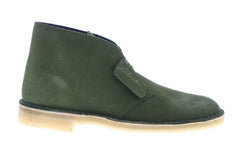 Clarks Desert Boot 26114405 Mens Green Suede Lace Up Desert Boots Shoes
