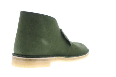 Clarks Desert Boot 26114405 Mens Green Suede Lace Up Desert Boots Shoes