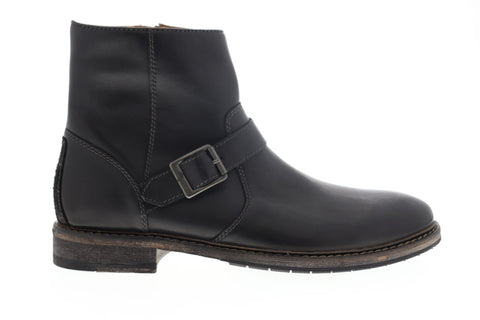 Clarks Clarkdale Spare 26144443 Mens Black Leather Zipper Ankle Boots Shoes