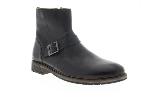 Clarks Clarkdale Spare 26144443 Mens Black Leather Zipper Ankle Boots Shoes