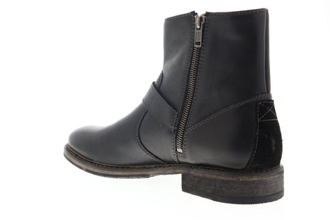 Clarks Clarkdale Spare 26144443 Mens Black Leather Zipper Ankle Boots Shoes