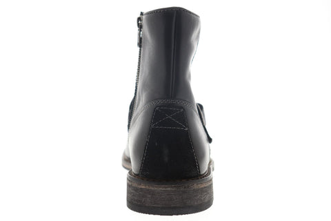 Clarks Clarkdale Spare 26144443 Mens Black Leather Zipper Ankle Boots Shoes