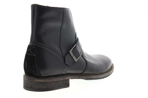 Clarks Clarkdale Spare 26144443 Mens Black Leather Zipper Ankle Boots Shoes