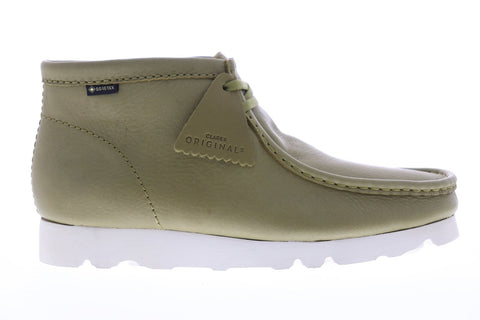 Clarks Wallabee Boot GTX 26144523 Mens Green Leather Chukkas Boots Shoes