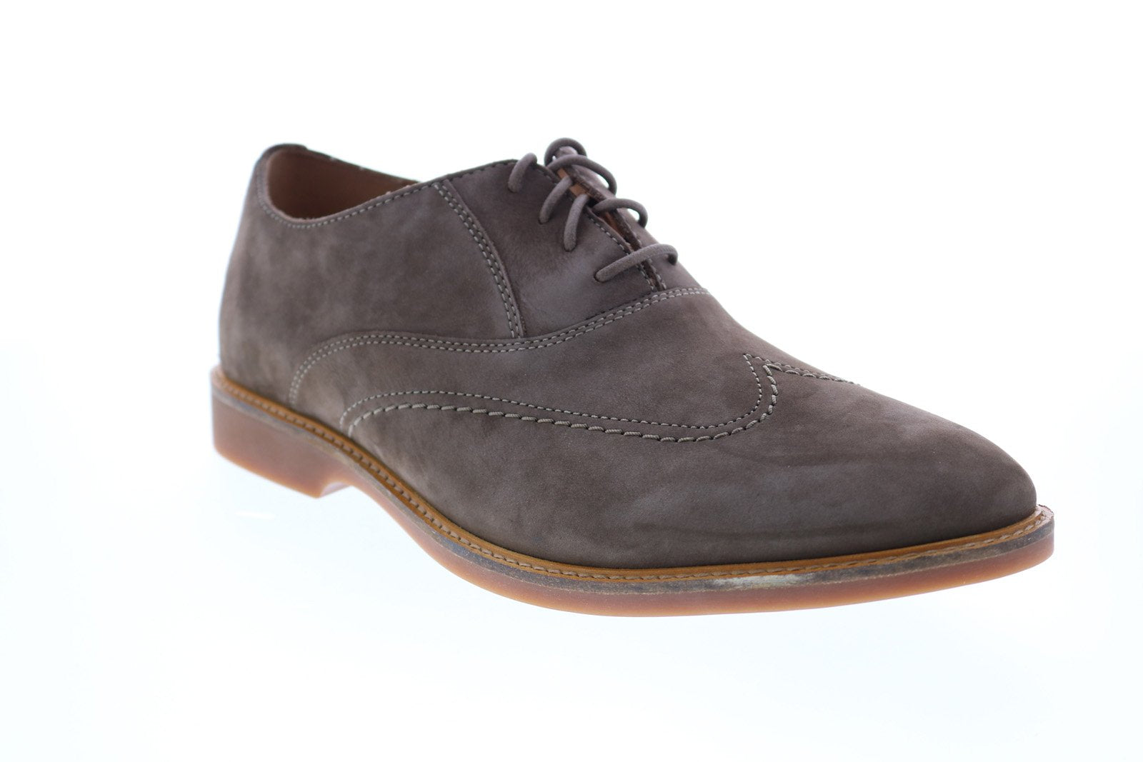 Clarks Atticus Vibe 261445337 Taupe Nubuck Wingtip Oxfords Shoes‎ Men’s Size 12M Clarks Atticus LT Lace | Premium Nubuck Men main image 2