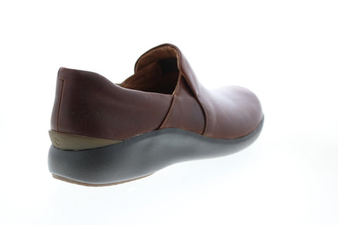 Clarks Un Loop 2 Step 26144579 Womens Brown Leather Loafer Flats Shoes