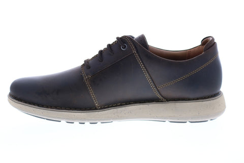 Clarks Un Larvik Lace Mens Brown Plain Toe Oxfords & Lace Ups Shoes