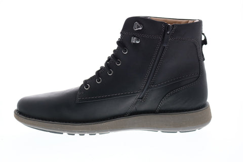 Clarks Un Larvik Peak 26144596 Mens Black Leather Lace Up Casual Dress Boots
