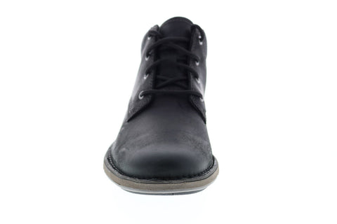 Clarks Un Larvik Top 26144603 Mens Black Leather Lace Up Chukka Boots
