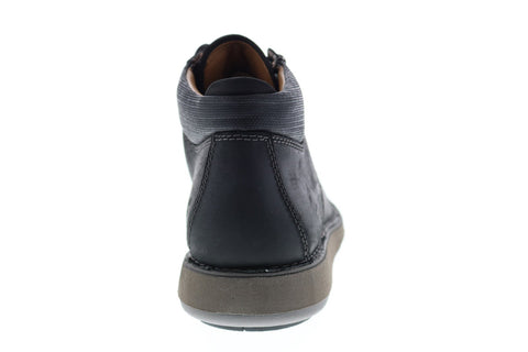 Clarks Un Larvik Top 26144603 Mens Black Leather Lace Up Chukka Boots