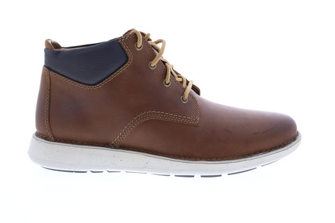 Clarks Un Larvik Top 26144638 Mens Brown Leather Lace Up Chukka Boots
