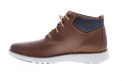 Clarks Un Larvik Top 26144638 Mens Brown Leather Lace Up Chukka Boots