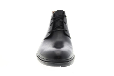 Clarks Un Tailor Mid 26144677 Mens Black Wide Leather Lace Up Chukkas Boots