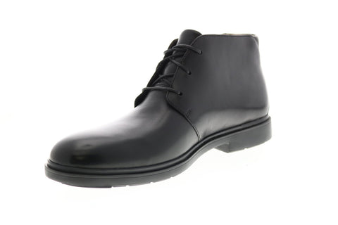 Clarks Un Tailor Mid 26144677 Mens Black Wide Leather Lace Up Chukkas Boots