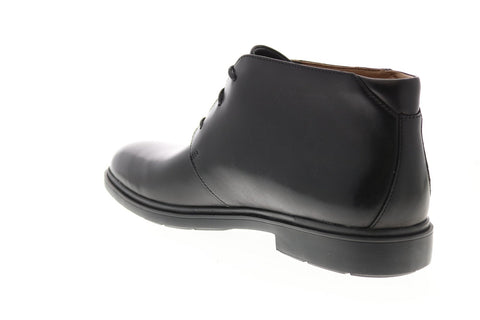 Clarks Un Tailor Mid 26144677 Mens Black Wide Leather Lace Up Chukkas Boots