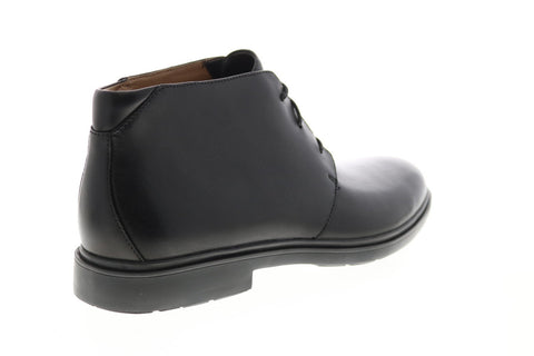 Clarks Un Tailor Mid 26144677 Mens Black Wide Leather Lace Up Chukkas Boots