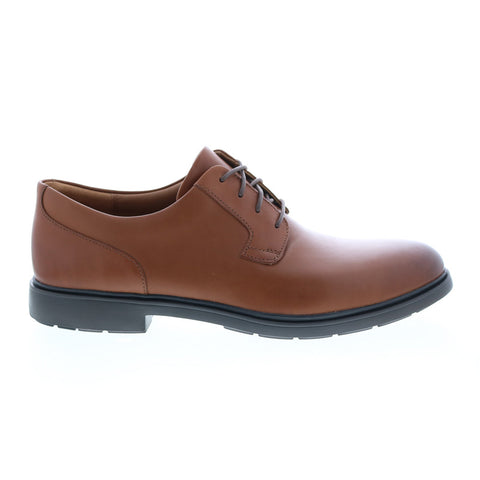 Clarks Un Tailor Tie 26144680 Mens Brown Leather Oxfords Plain Toe Shoes
