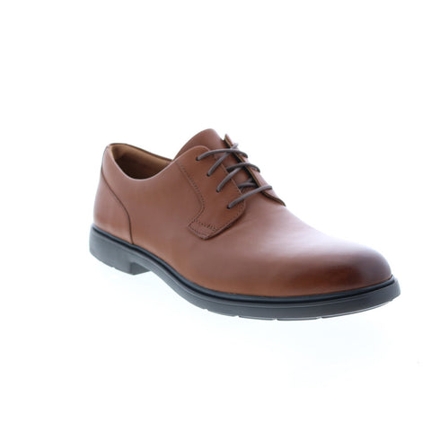Clarks Un Tailor Tie 26144680 Mens Brown Leather Oxfords Plain Toe Shoes